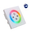 LED RGB Controller Λευκό Τοίχου Αφής 12v (144w) - 24v (288w) DC GloboStar 77419